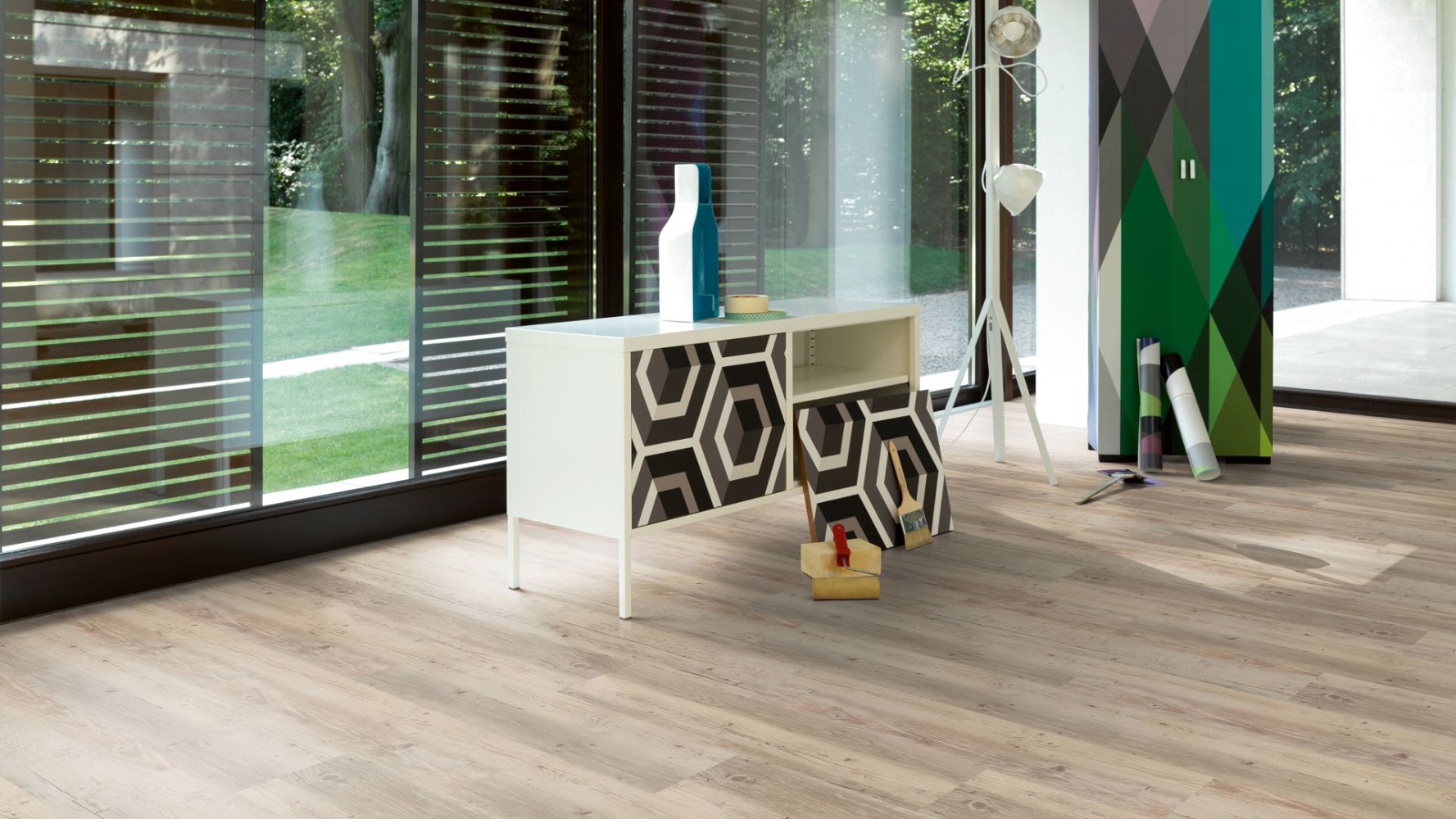 PARADOR Vinylboden Pinie Landhausdiele Sägeraue Struktur | Click In | 14 m²-4014809225461