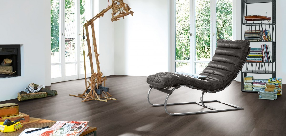 PARADOR Vinylboden Eiche Skyline grau Landhausdiele Gebürstete Struktur | Classic 2050-4014809172154
