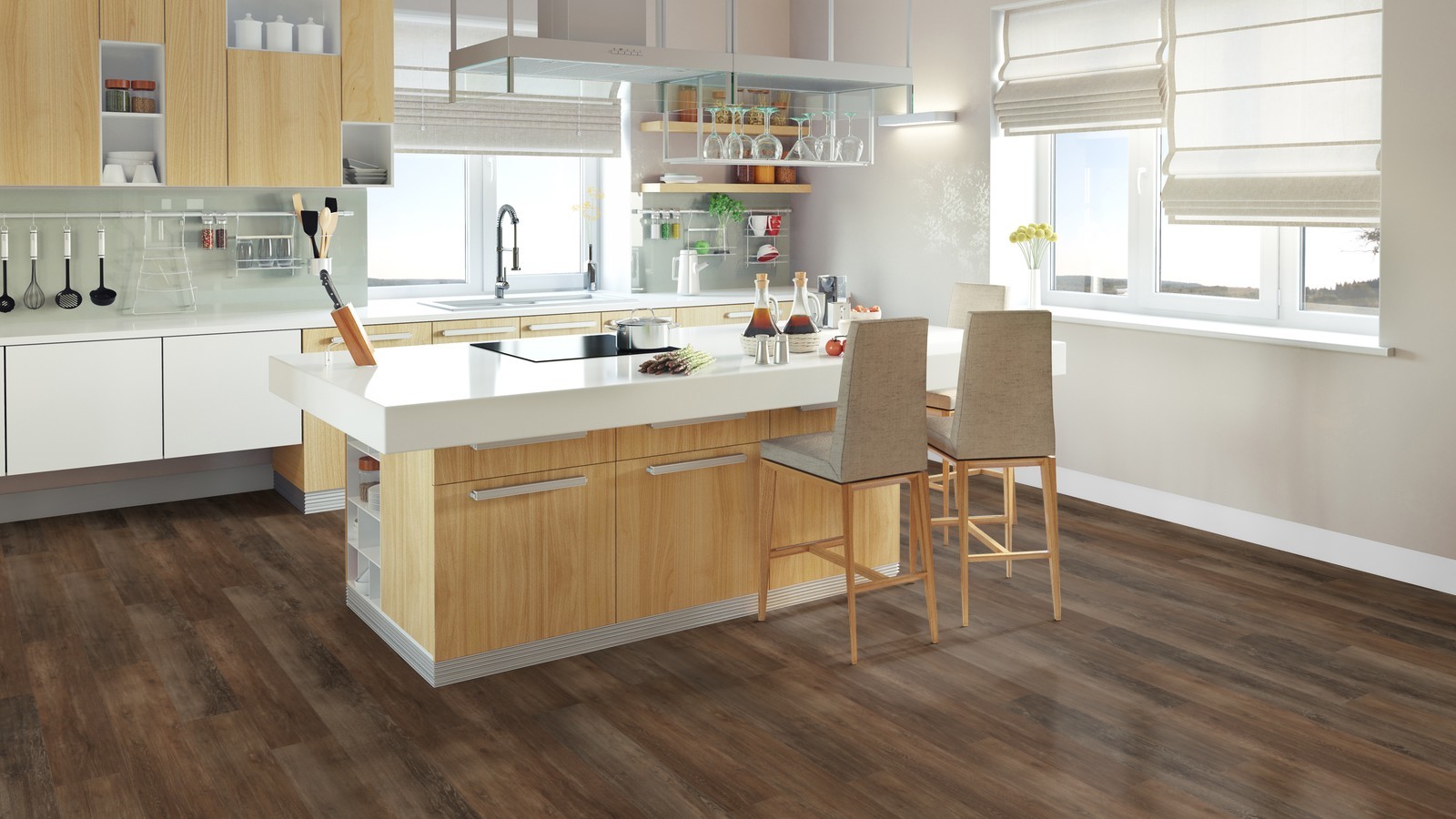TER HÜRNE Vinylboden Eiche Nairobi braun Landhausdiele I04 | Straight Choice | 20 m²-4012853128523