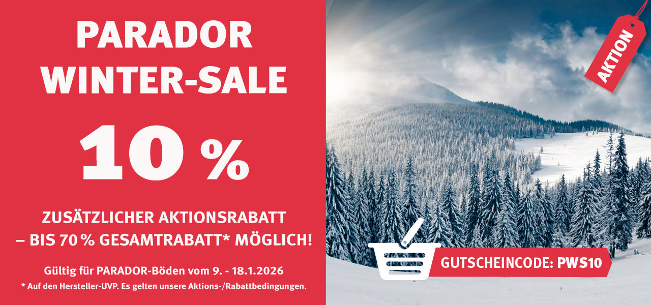 Aktion Parador-Böden mit 10% Rabatt Aktion Parador-Böden mit 10% Rabatt