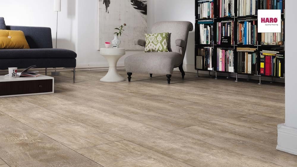 HARO Designboden Eiche Vintage greige Landhausdiele XL V-Fase | DISANO Classic Sonderedition | 10 m²-4018427493578