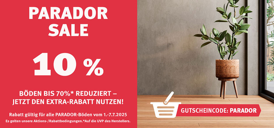 Aktion Parador-Böden mit 10% Rabatt