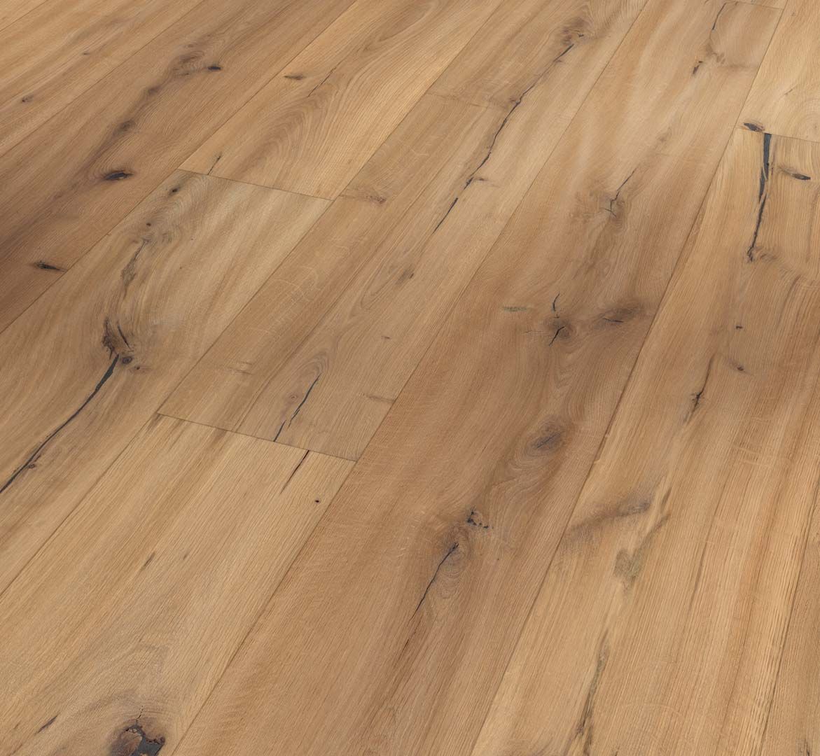 PARADOR Parkett Eiche handscraped naturgeölt weiß Landhausdiele 4V | Trendtime 8 | 2. Wahl | 11 m²-4014809197331