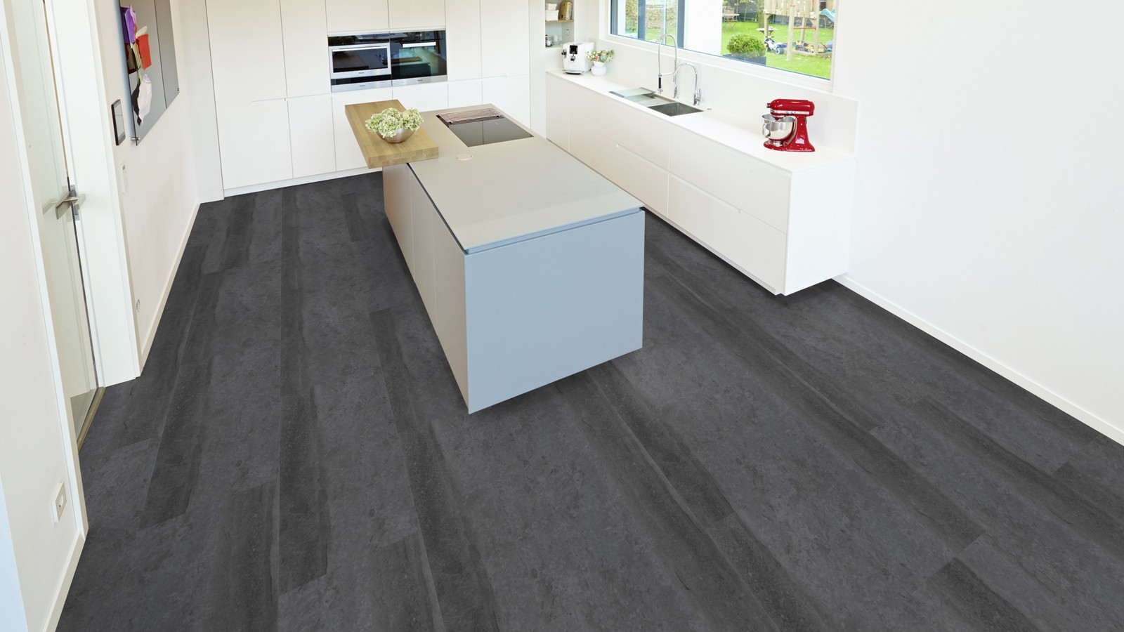 TER HÜRNE Vinylboden Stein Monaco anthrazit J09 | Stone Choice Compact | 21 m²-4012853128653