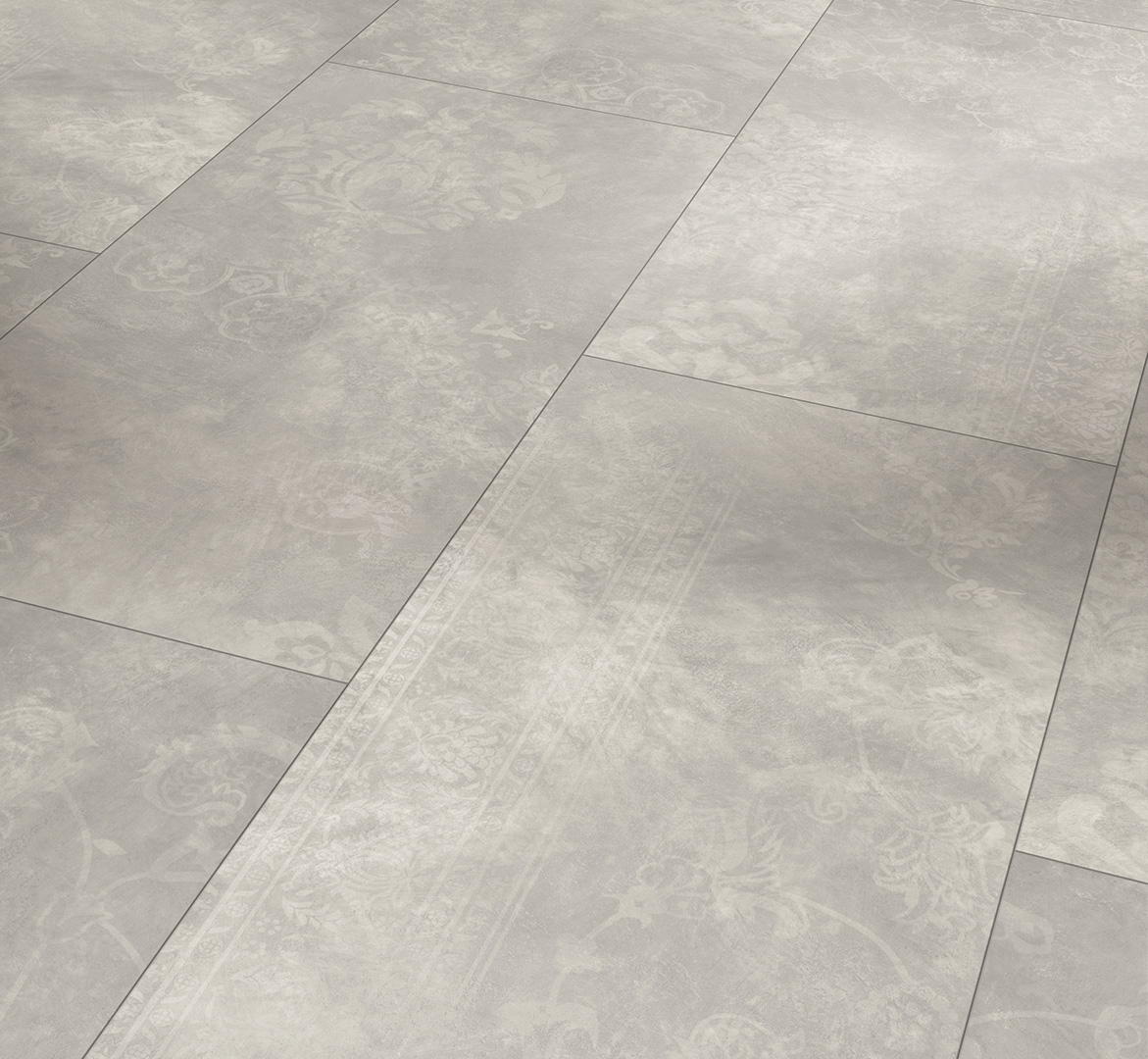 PARADOR Designboden Beton Abstract hellgrau Steinstruktur 4-seitige Fase | Basic-4014809267010