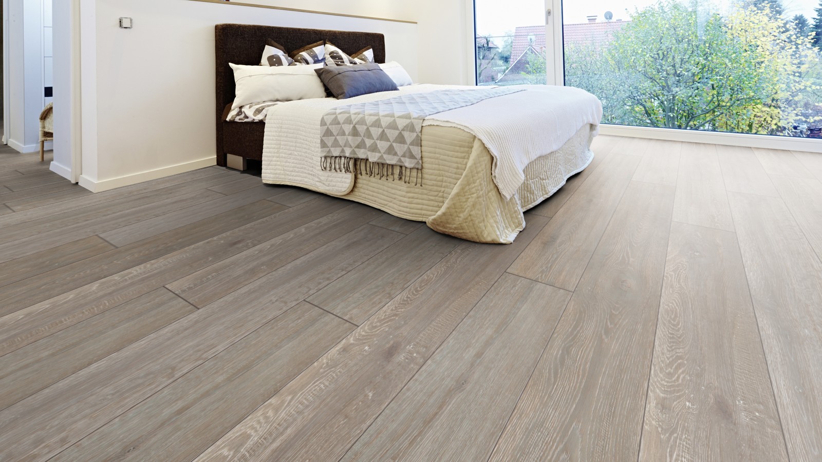TER HÜRNE Laminat Eiche Irish Pub Landhausdiele breit 4-seitige V-Fuge | Trend Line | 24 m²-4012853133244