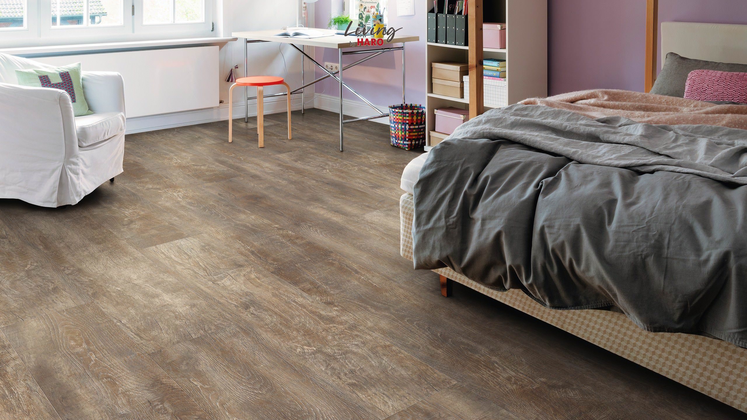 HARO Living Designboden Eiche Monza geräuchert rustikal Landhausdiele 4VM | HydroStar | 20 m²-4018427419110