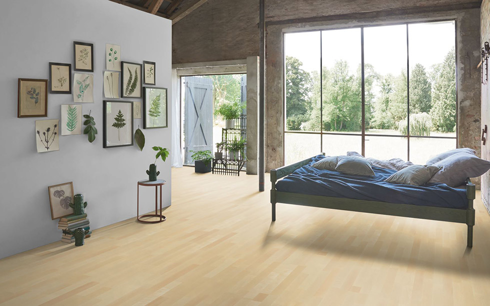 PARADOR Parkett Bergahorn Schiffsboden 3-Stab lackversiegelt matt | Classic 3060 | 14,5 m²-4014809162315