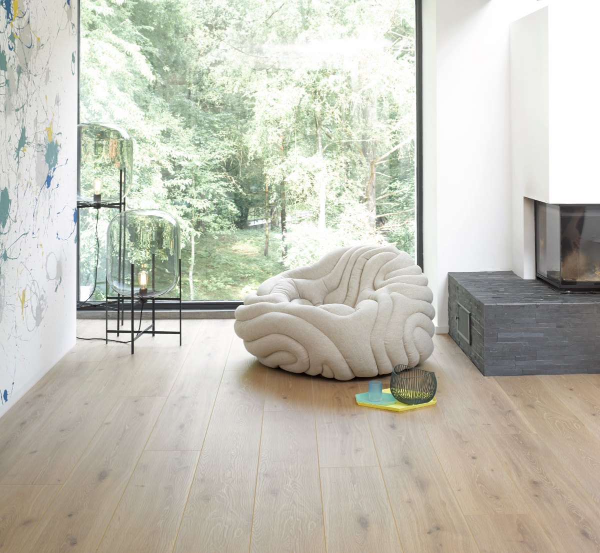 PARADOR Laminat Eiche Castell gekälkt Schlossdiele 4-seitige V-Fuge | Trendtime 6-4014809129646