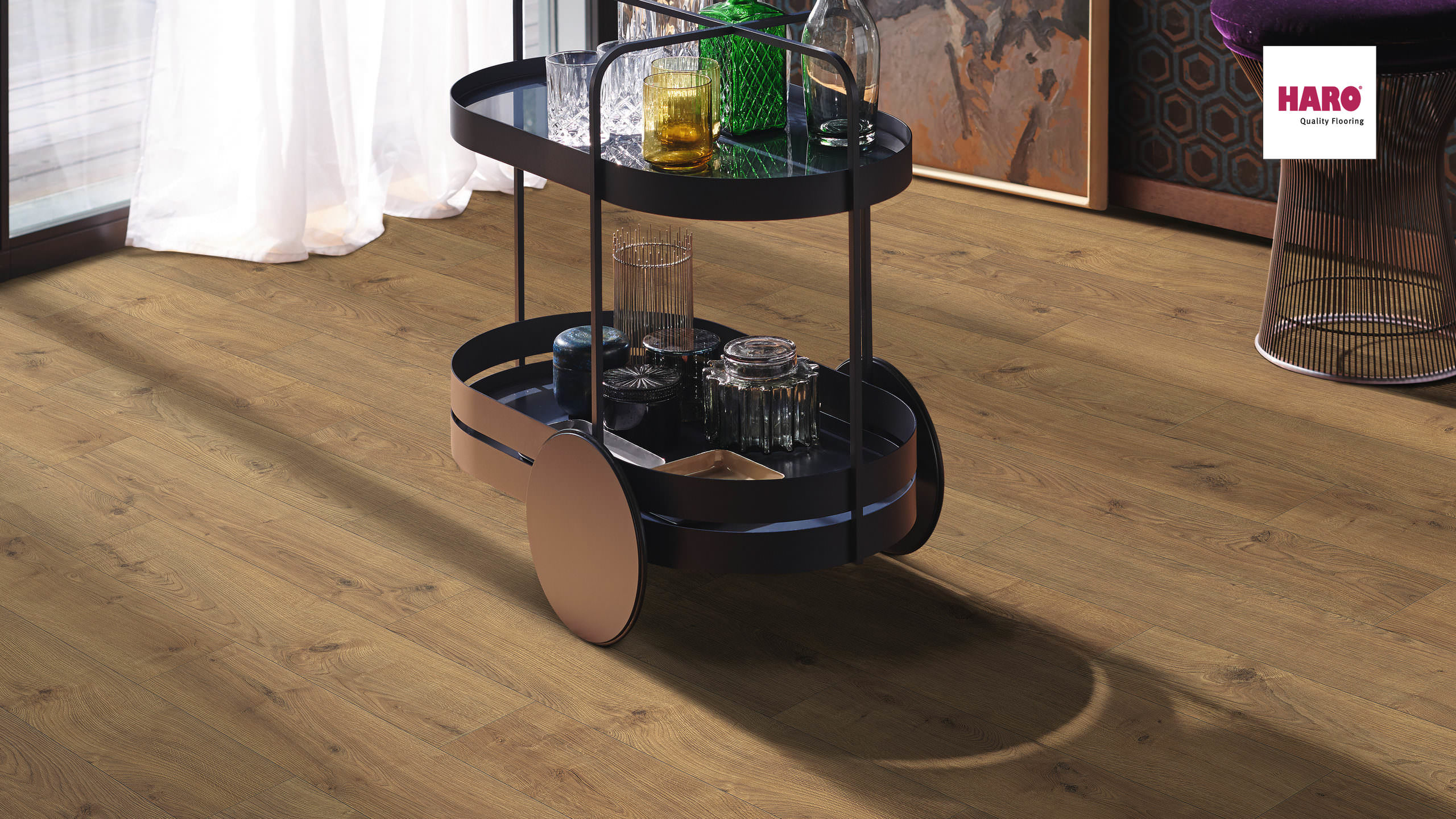HARO Laminat Eiche Portland natur authentic Landhausdiele 4V | Sonderedition | 10 m²-4018427381004