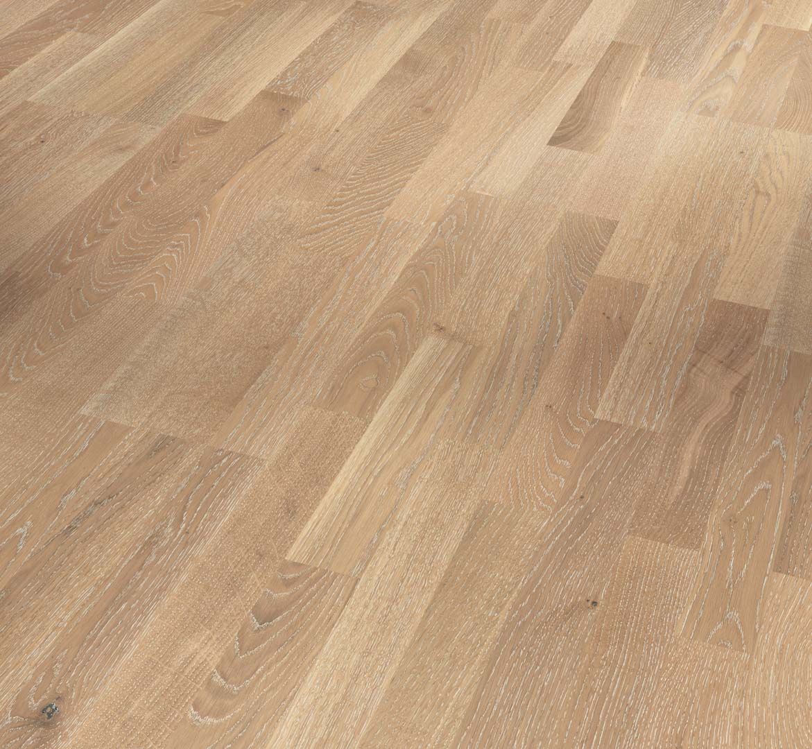 PARADOR Parkett Eiche Schiffsboden 3-Stab lackversiegelt matt weiß Weißpore | Basic 11-5 | 11 m²-4014809178392 guenstig bei bodenverkauf.de kaufen PARADOR Parkett Eiche Schiffsboden 3-Stab lackversiegelt matt weiß Weißpore | Basic 11-5 | 11 m²-4014809178392