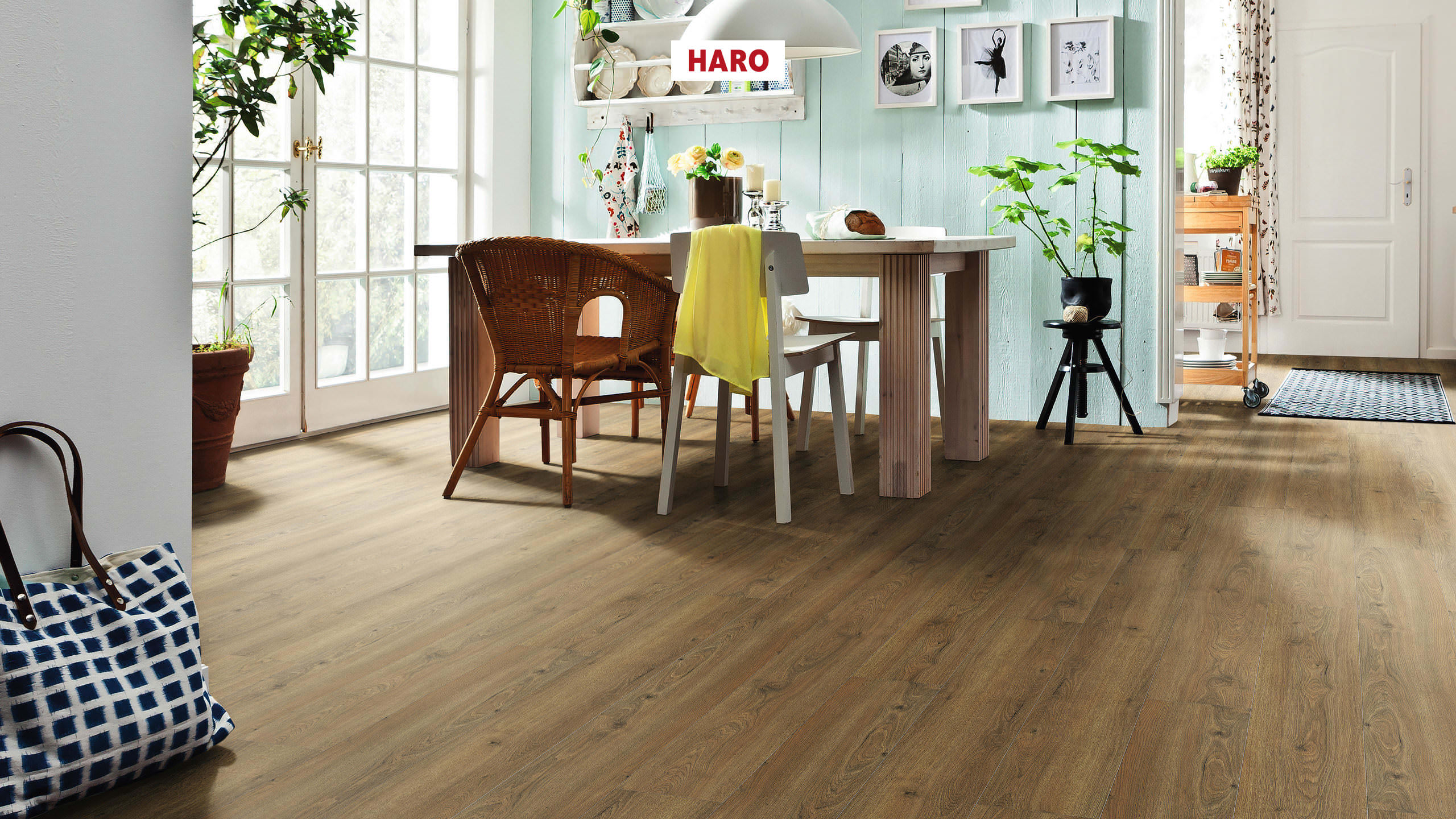 HARO Laminat Eiche Flavia natur authentic Landhausdiele 4V | Tritty 100 Gran Via | 31 m²-4018427512200