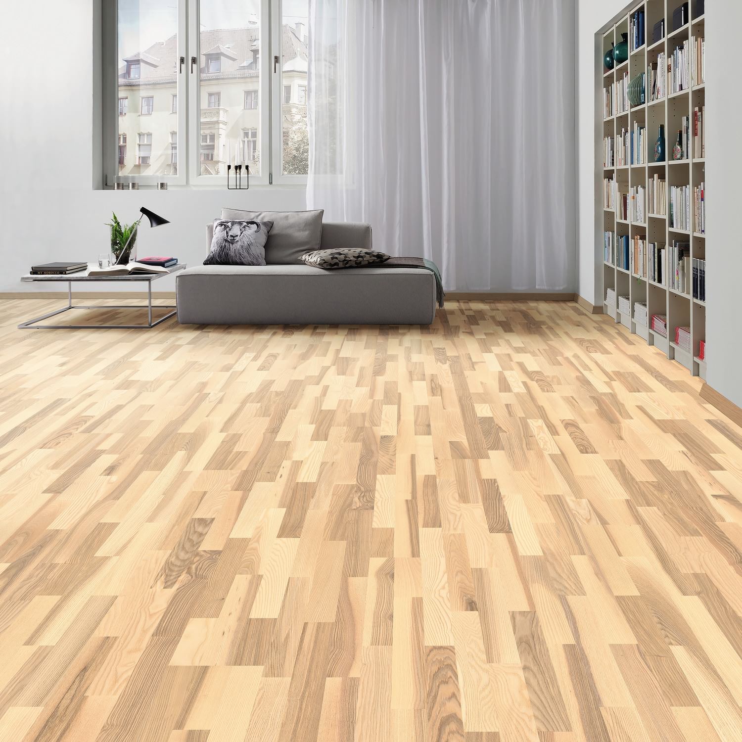 PARADOR Parkett Esche Living Schiffsboden 3-Stab lackversiegelt matt | Classic 3060-4014809201397 guenstig bei bodenverkauf.de kaufen PARADOR Parkett Esche Living Schiffsboden 3-Stab lackversiegelt matt | Classic 3060-4014809201397