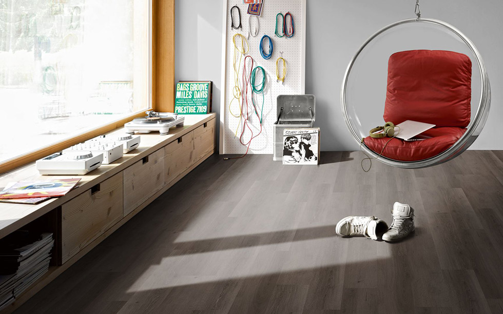 PARADOR Vinylboden Eiche Skyline grau Landhausdiele Gebürstete Struktur | Basic 20-4014809191018