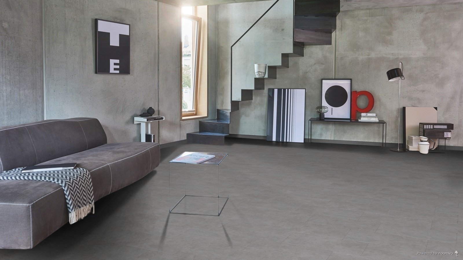 PARADOR Vinylboden Beton grau Steinstruktur | Basic 30-4014809191728