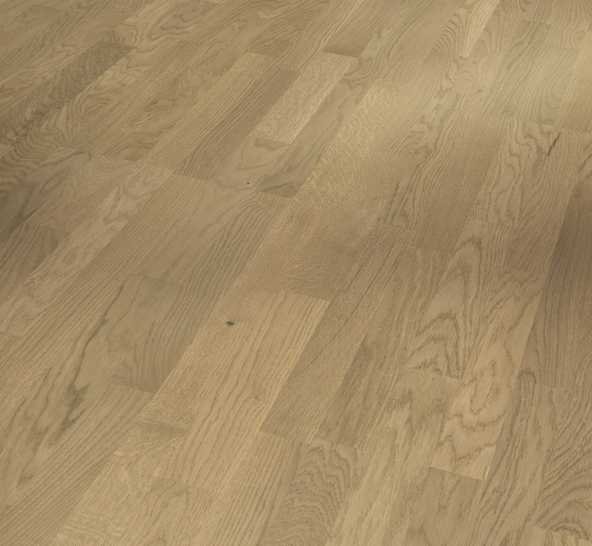 PARADOR Parkett Eiche leicht geweißt Schiffsboden 3-Stab lackversiegelt matt | Aktionsparkett-#