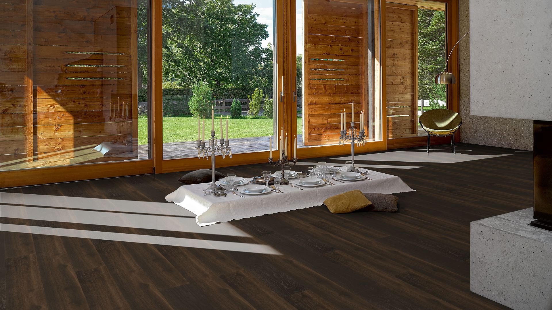 PARADOR Parkett Eiche gebürstet light brown Landhausdiele umlaufende Minifase | Eco Balance | 28 m²-4014809178446