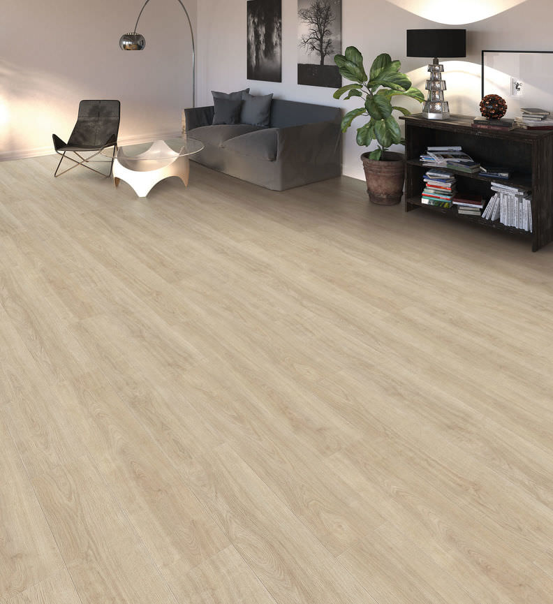 HARO Laminat Eiche Eleganza cremeweiß Landhausdiele 4V | Tritty 100 Gran Via | 2.Wahl | 28 m²-4018427475901