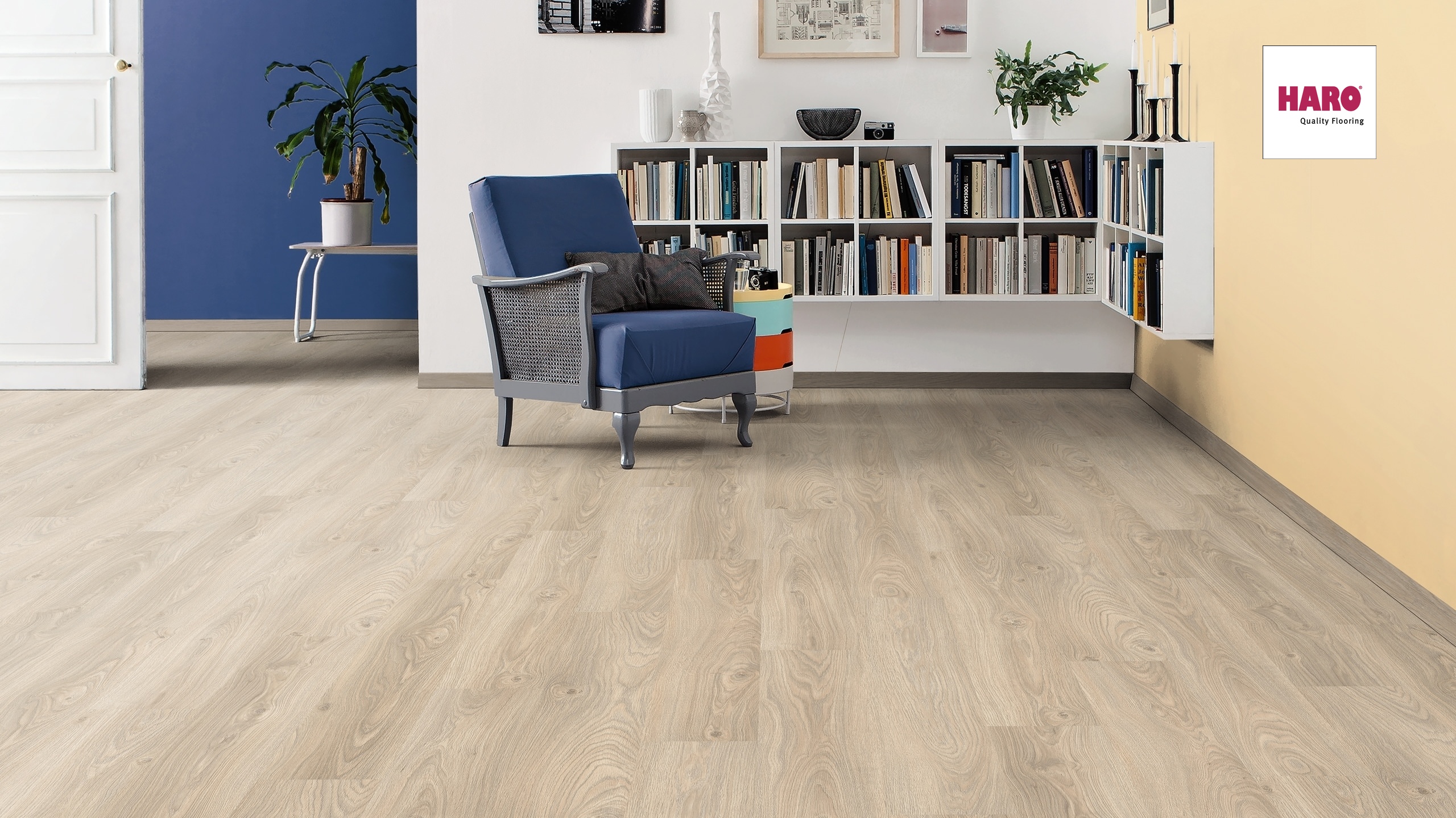 HARO Laminat Highland Eiche strukturiert Landhausdiele 4V | Tritty 100 Gran Via | 2.Wahl | 24 m²-4018427448226