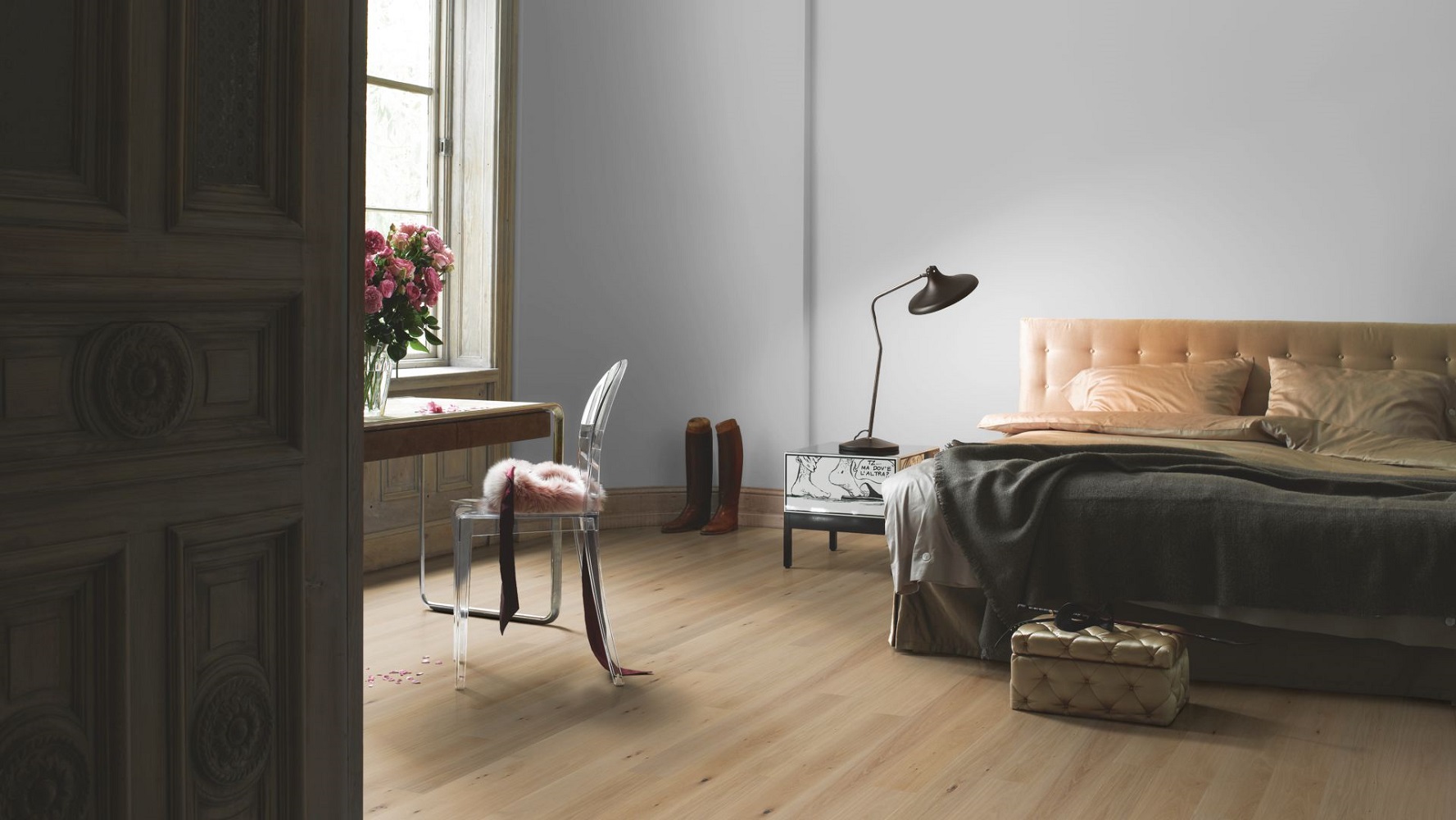 PARADOR Parkett Eiche Clear Landhausdiele 4-seitige Minifuge | Sonderedition Trendtime 4-#