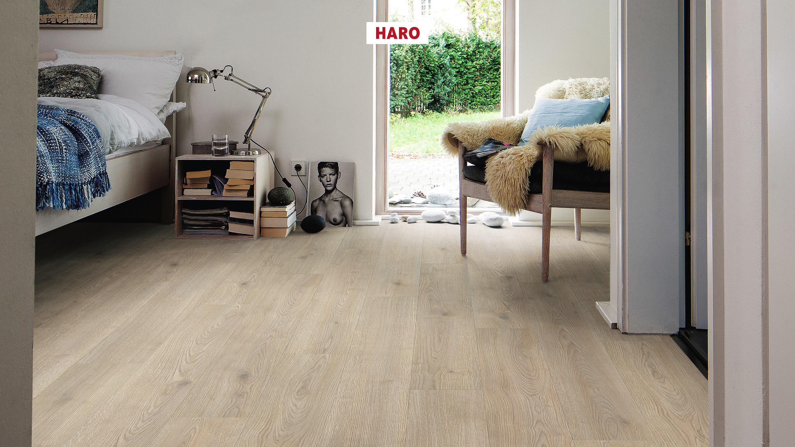 HARO Laminat Eiche Contura steingrau Landhausdiele 4V | Tritty 200 Aqua Gran Via | 2.Wahl | 13,5 m²-4018427458317