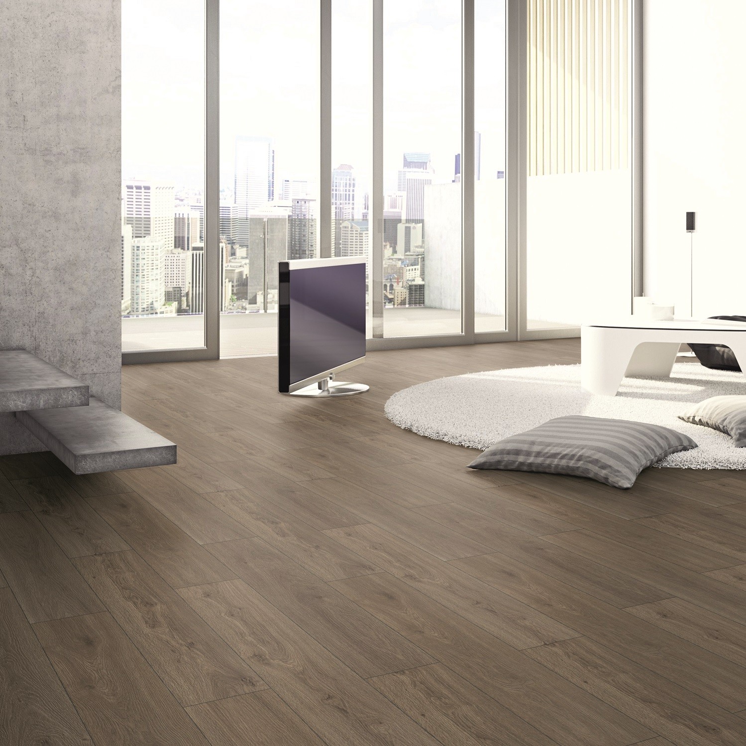 TER HÜRNE Laminat Eiche schiefergrau synchron tief geport Landhausdiele | Avatara MultiSense | 38 m²-4012853095641
