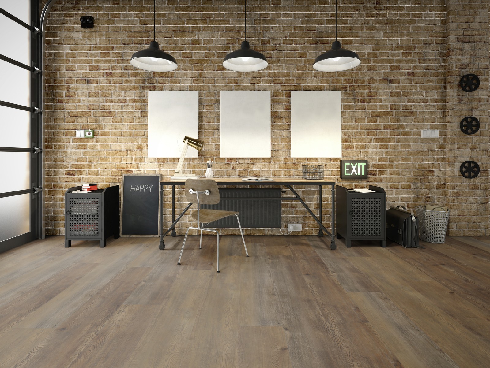 TER HÜRNE Design-Vinylboden Eiche Cambridge dunkelbraun I03 | Straight Choice Compact | 15 m²-4012853128585