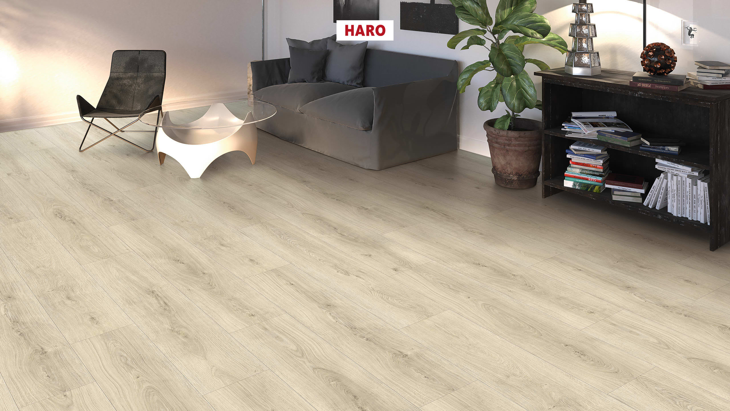 HARO Designboden Eiche Sheffield cremeweiß Landhausdiele XL 4V | Sonderedition DISANO Life-# guenstig bei bodenverkauf.de kaufen HARO Designboden Eiche Sheffield cremeweiß Landhausdiele XL 4V | Sonderedition DISANO Life-#