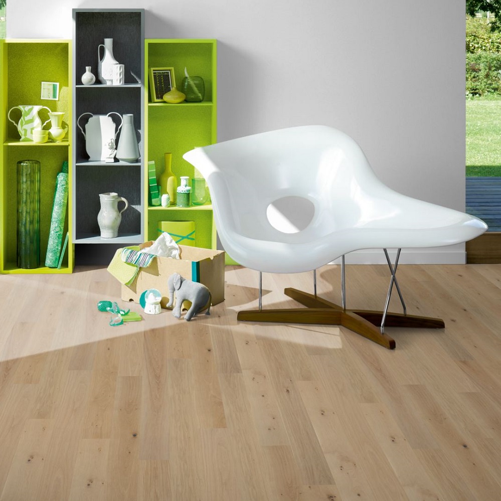 PARADOR Parkett Eiche Clear Landhausdiele 4-seitige Minifuge | Sonderedition Trendtime 4-#