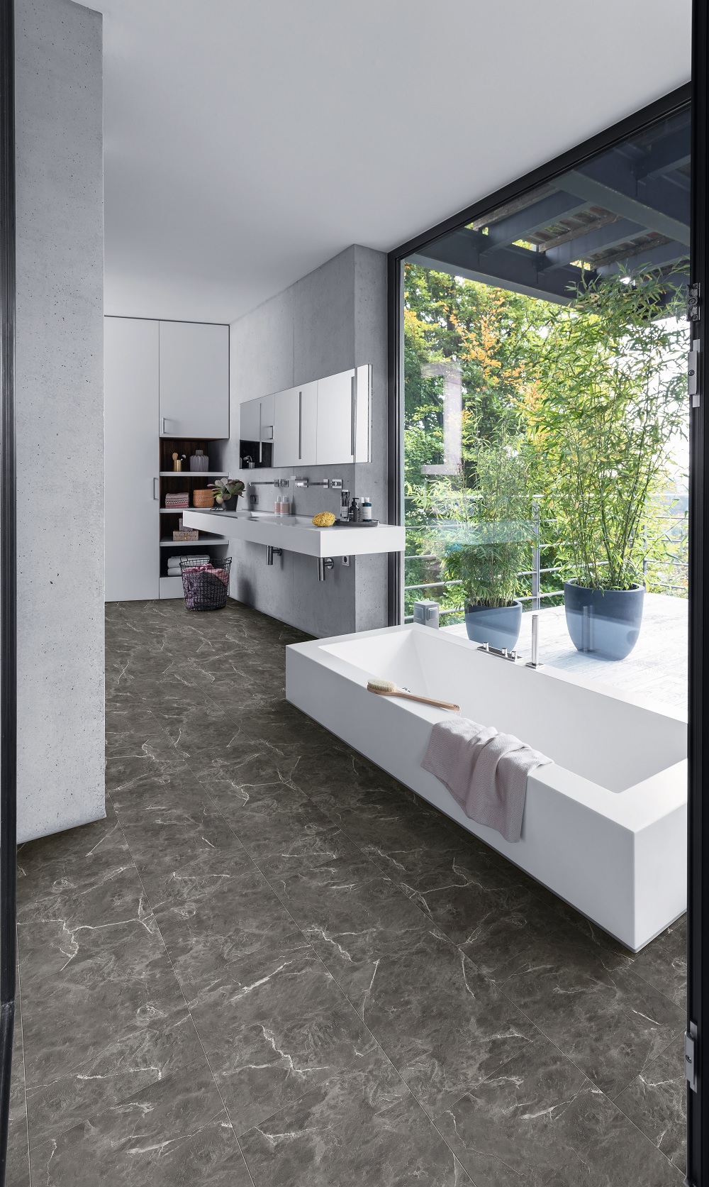 HARO Designboden 4VM Marmor anthrazit strukturiert | DISANO Saphir | 2. Wahl | 28 m²-4018427458720
