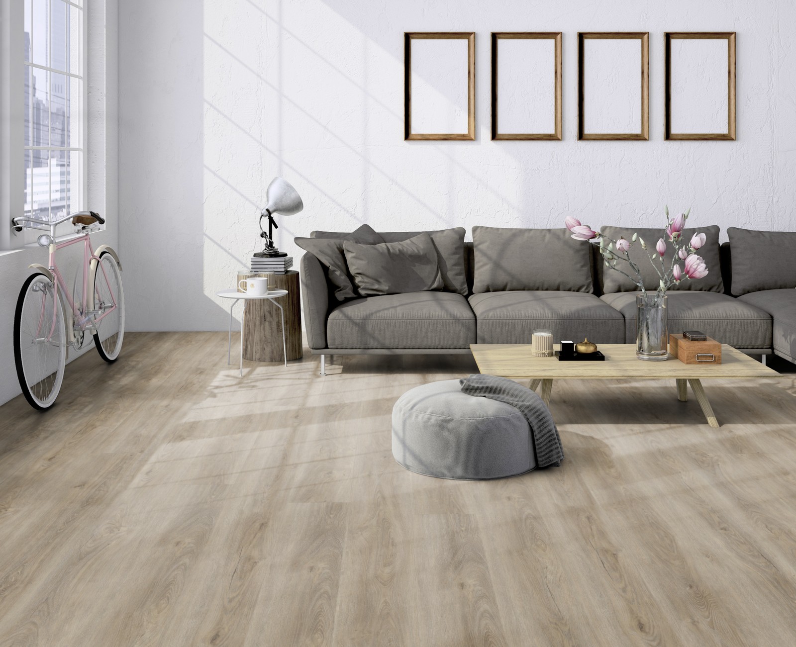 TER HÜRNE Vinylboden Eiche Minsk graubeige Lange Landhausdiele G08 | Bright Choice | 15 m²-4012853110566