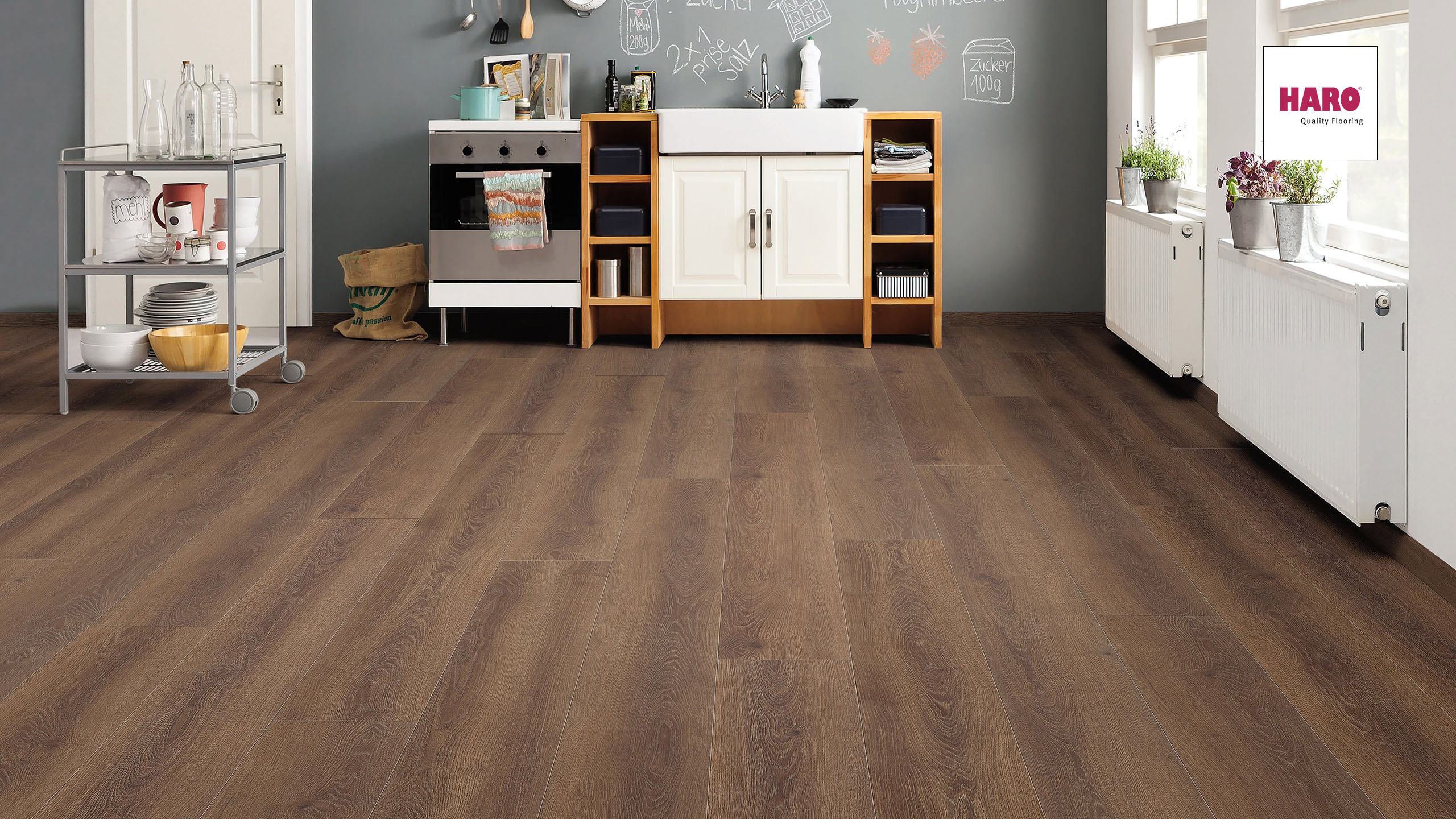 HARO Laminat Eiche Vienna geräuchert Landhausdiele 4V | Tritty 100 Gran Via Sonderedition-4018427340285