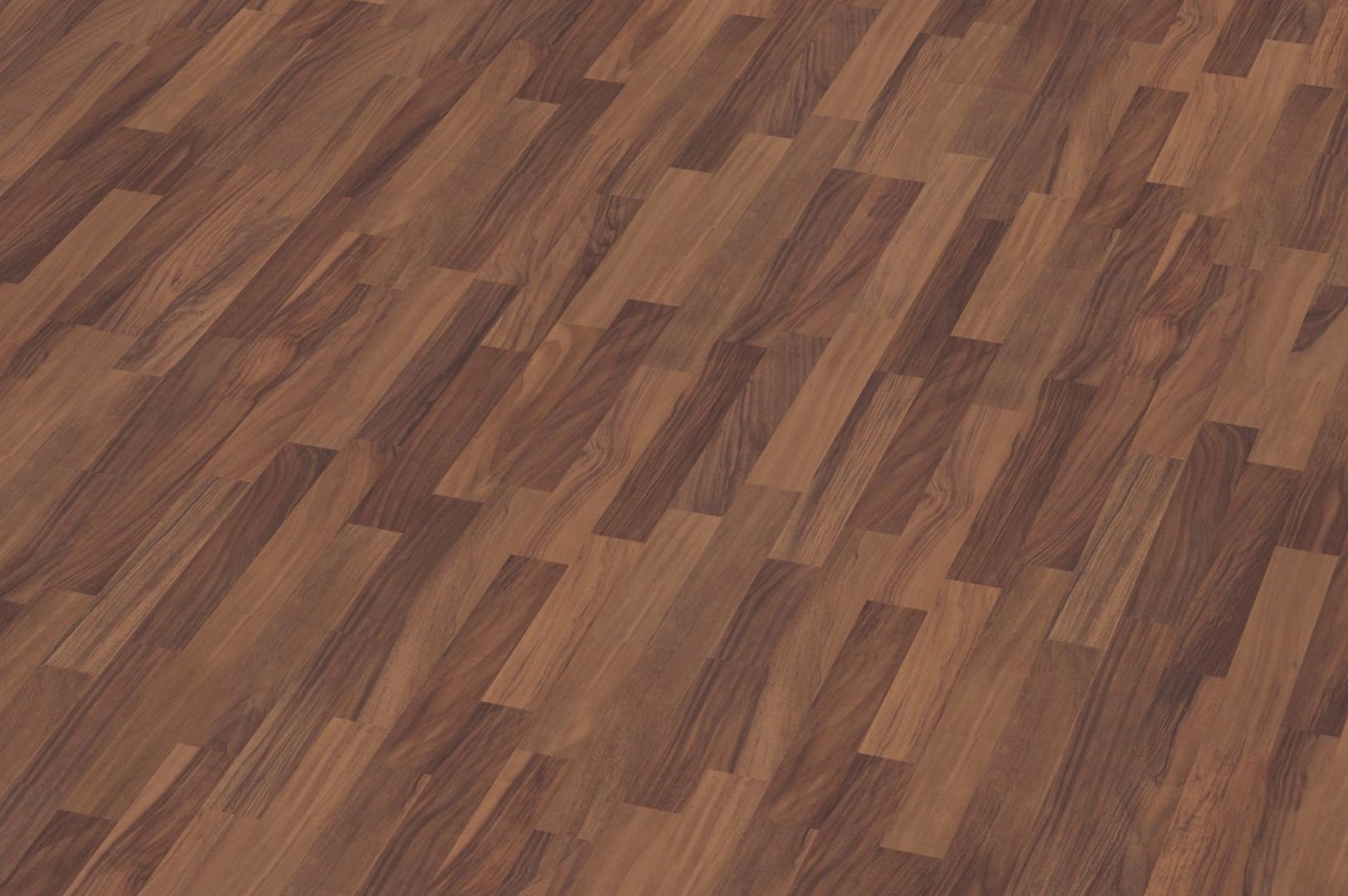 TER HÜRNE Laminat Nussbaum kontrastbraun Schiffsboden 3-Stab | Courage Line | 32 m²-4012853116452