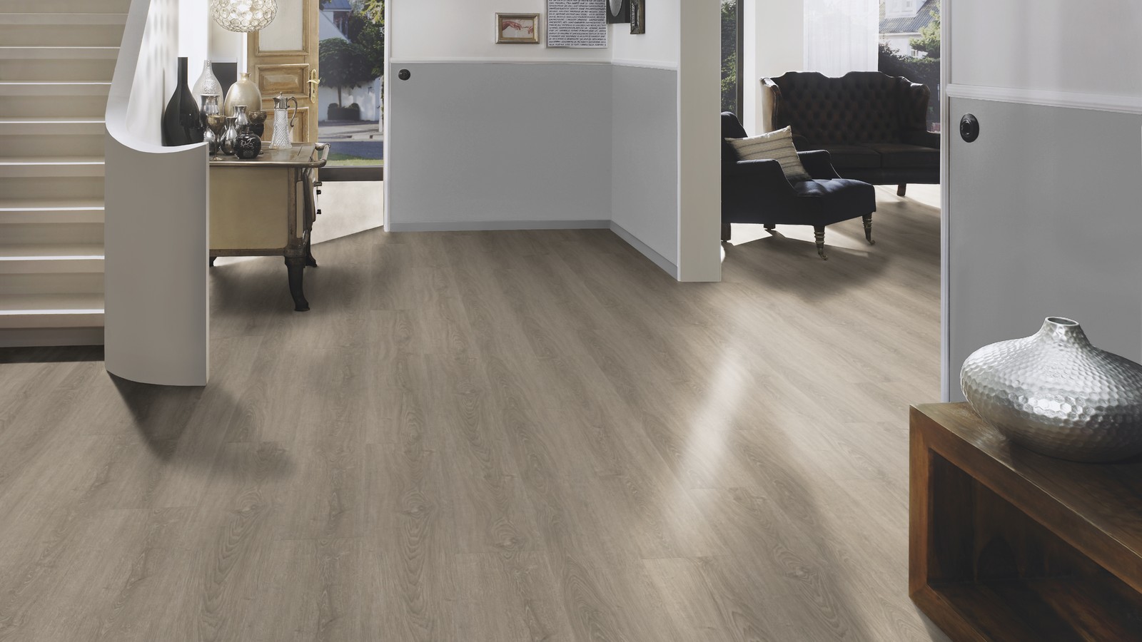 TER HÜRNE Design-Vinylboden Eiche Vilnius grau Lange Landhausdiele F05 | Pure Choice Perform | 27 m²-4012853127587