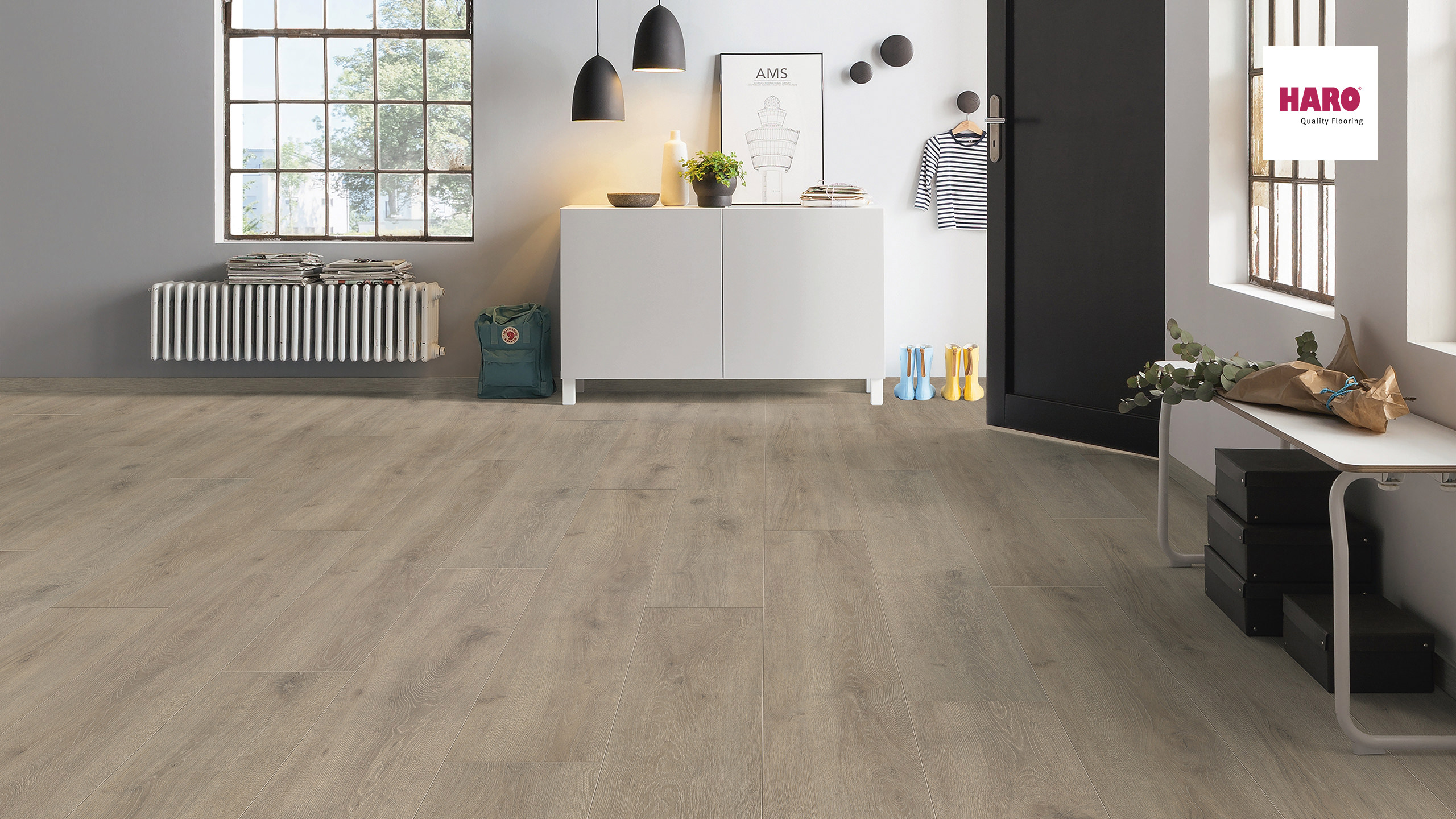 HARO Laminat Eiche Veneto mocca Landhausdiele 4V | Tritty 200 Aqua Gran Via | 2.Wahl-4018427426996