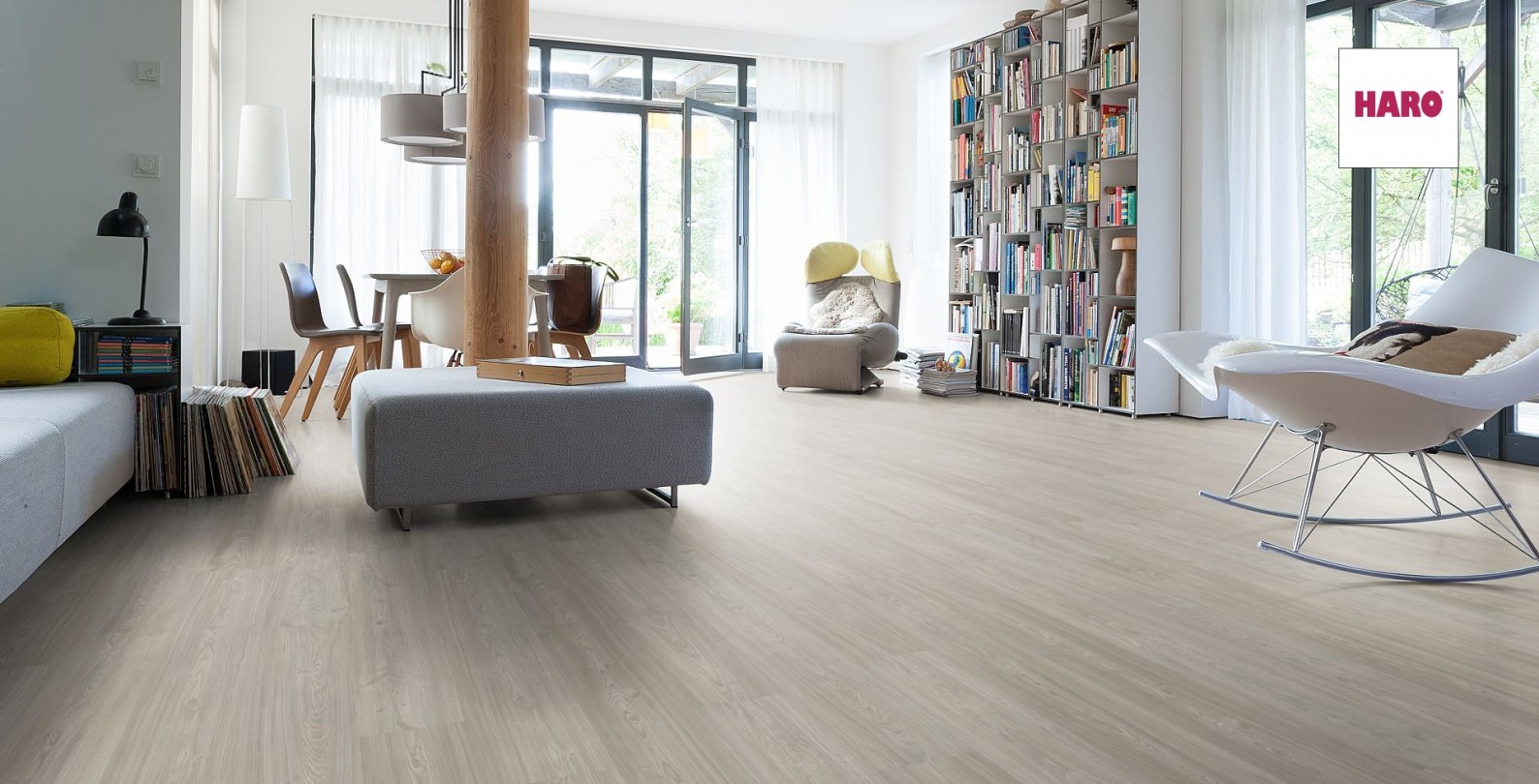 HARO Laminat Pinie Asturia strukturiert Landhausdiele 4V | Tritty 100 | 27 m²-4018427372972