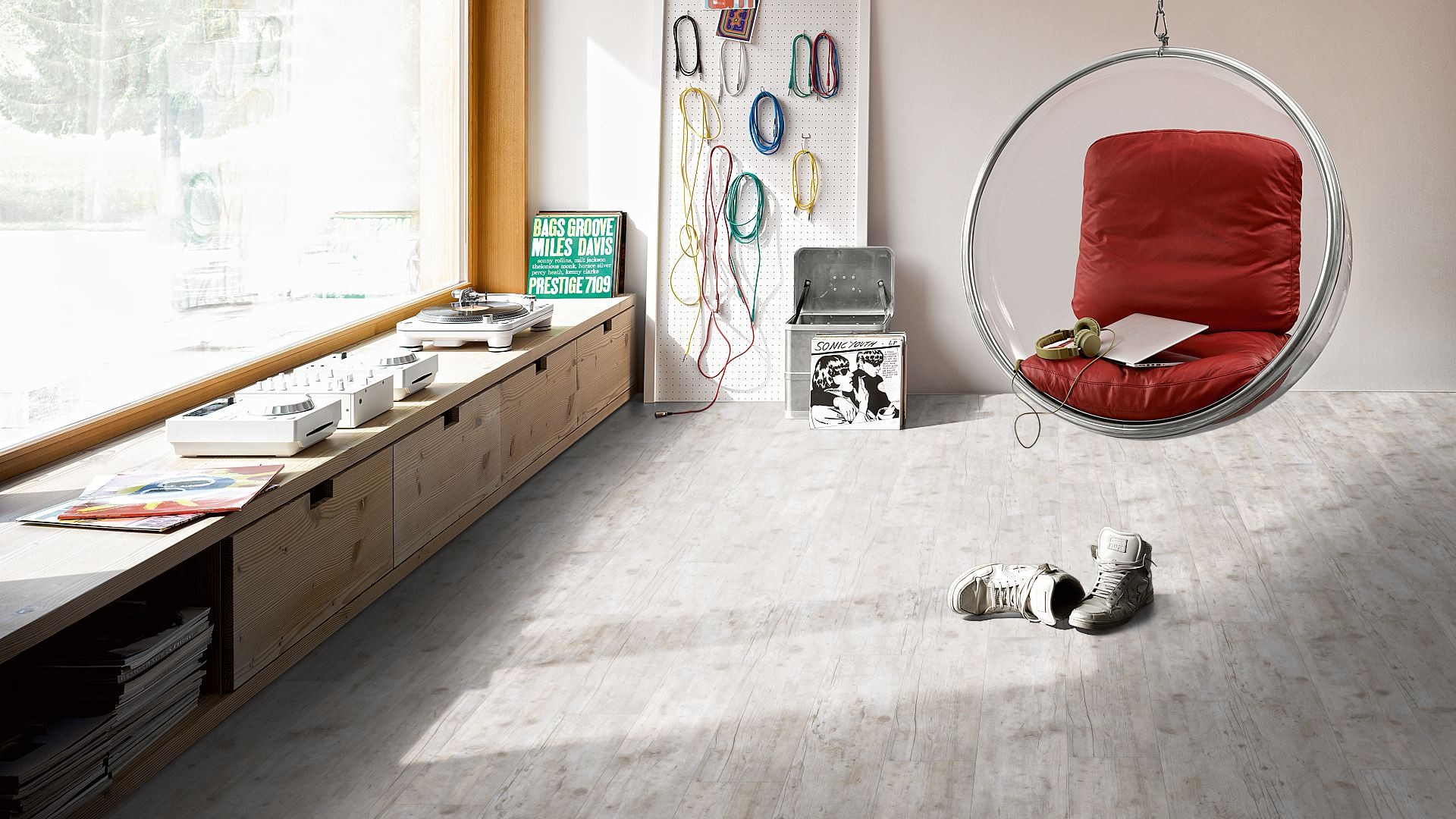 PARADOR Vinylboden Altholz geweißt Landhausdiele Gebürstete Struktur | Classic 2050-4014809160151