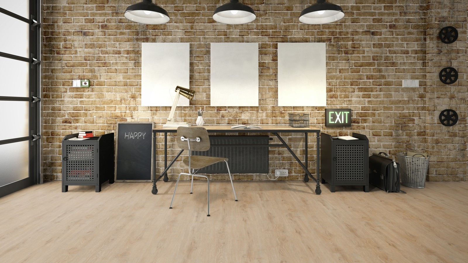 TER HÜRNE Vinyl Eiche Gent beigebraun Landhausdiele | 10 m²-4012853127120