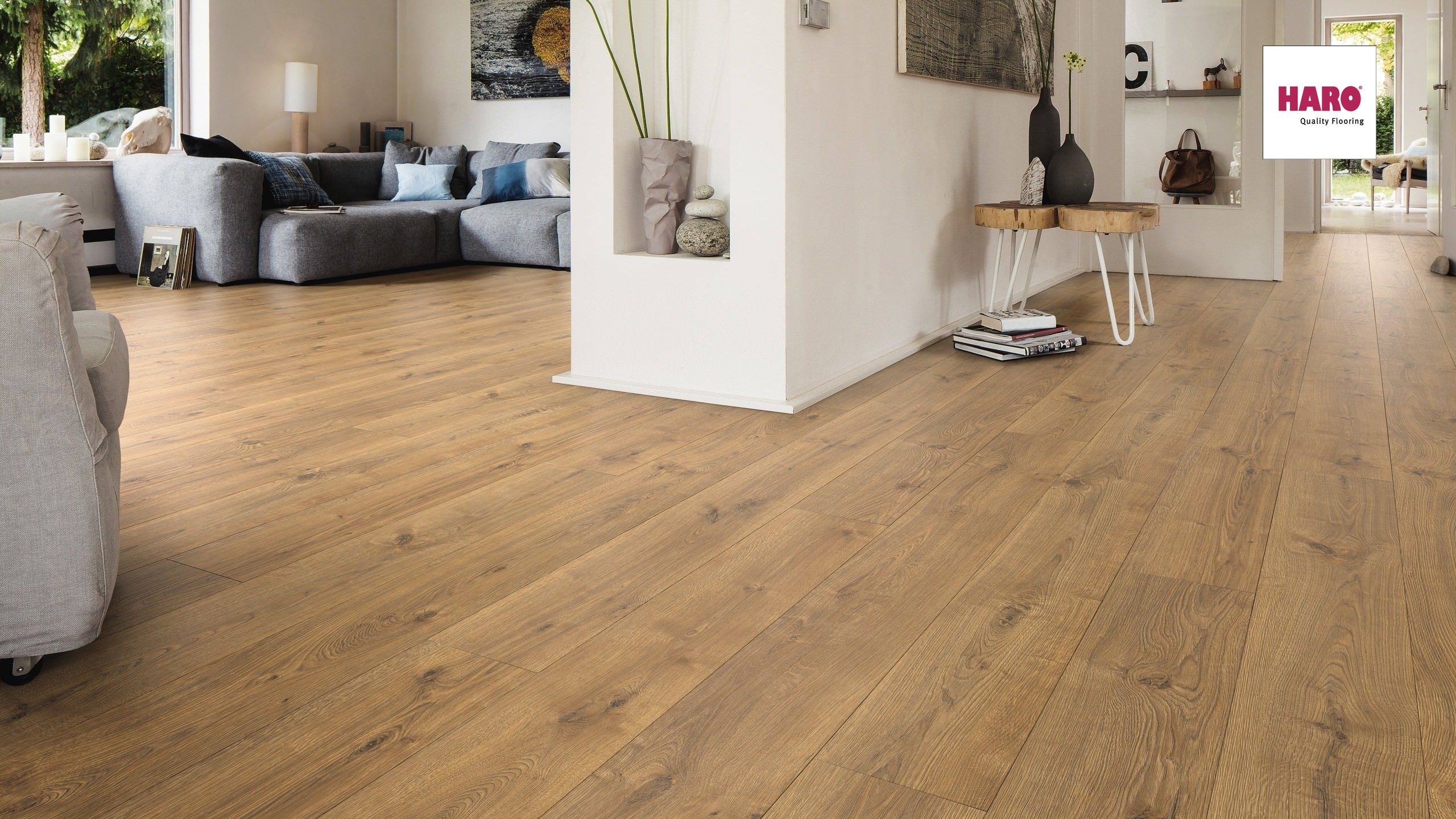 HARO Laminat Eiche Portland natur Landhausdiele | Tritty 100 Gran Via | 2.Wahl | 13 m²-4018427376611