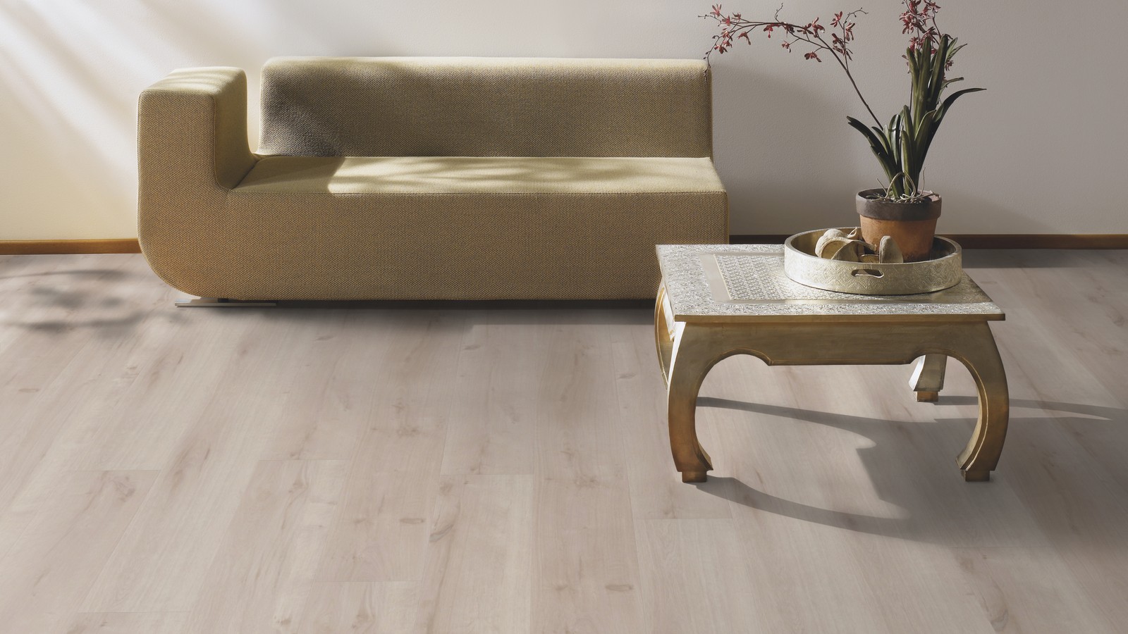 TER HÜRNE Vinylboden Eiche Borkum beige Lange Landhausdiele F04 | Pure Choice Compact | 26 m²-4012853128554