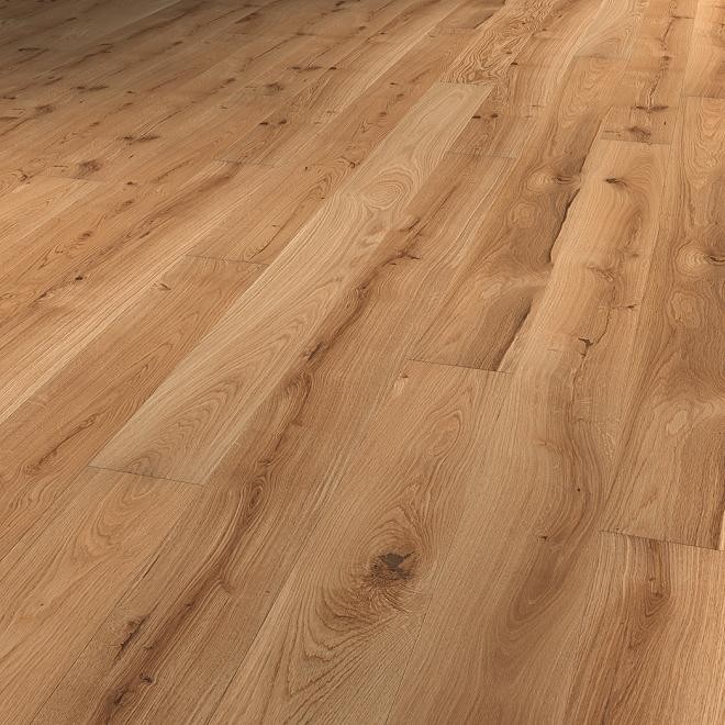 PARADOR Parkett Eiche lebhaft Landhausdiele 4-seitige V-Fuge unbehandelt | Sonderedition | 14 m²-#