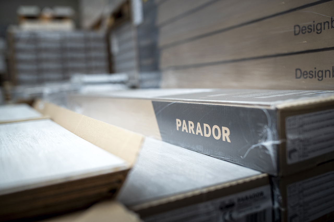 Parador- Boden in der Lagerhalle von bodenverkauf.de Parador- Boden in der Lagerhalle von bodenverkauf.de