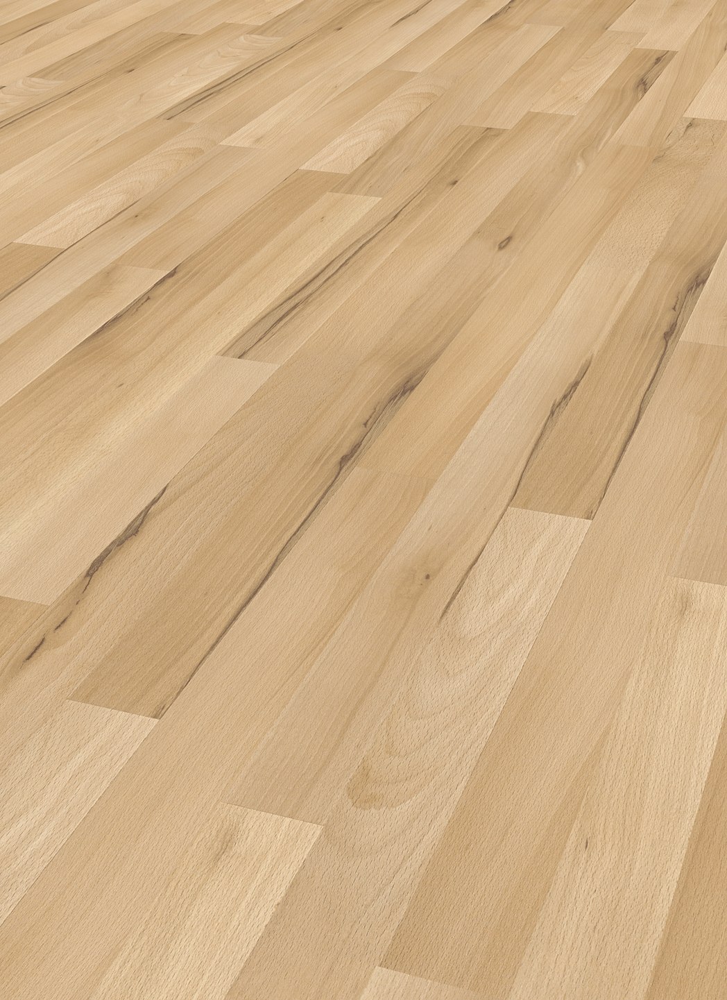 TER HÜRNE Laminat Buche pfirsichbeige Schiffsboden 3-Stab | Vitality Line | 26 m²-4012853049101