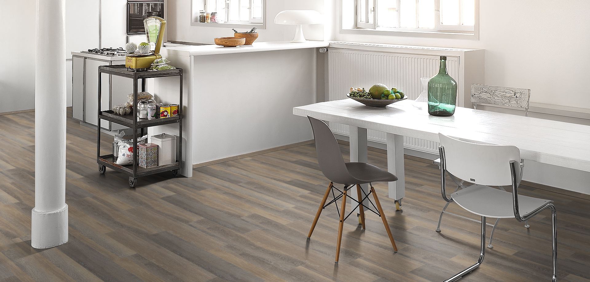 PARADOR Vinylboden Eiche naturgrau Landhausdiele Holzstruktur | Click In-4014809166931