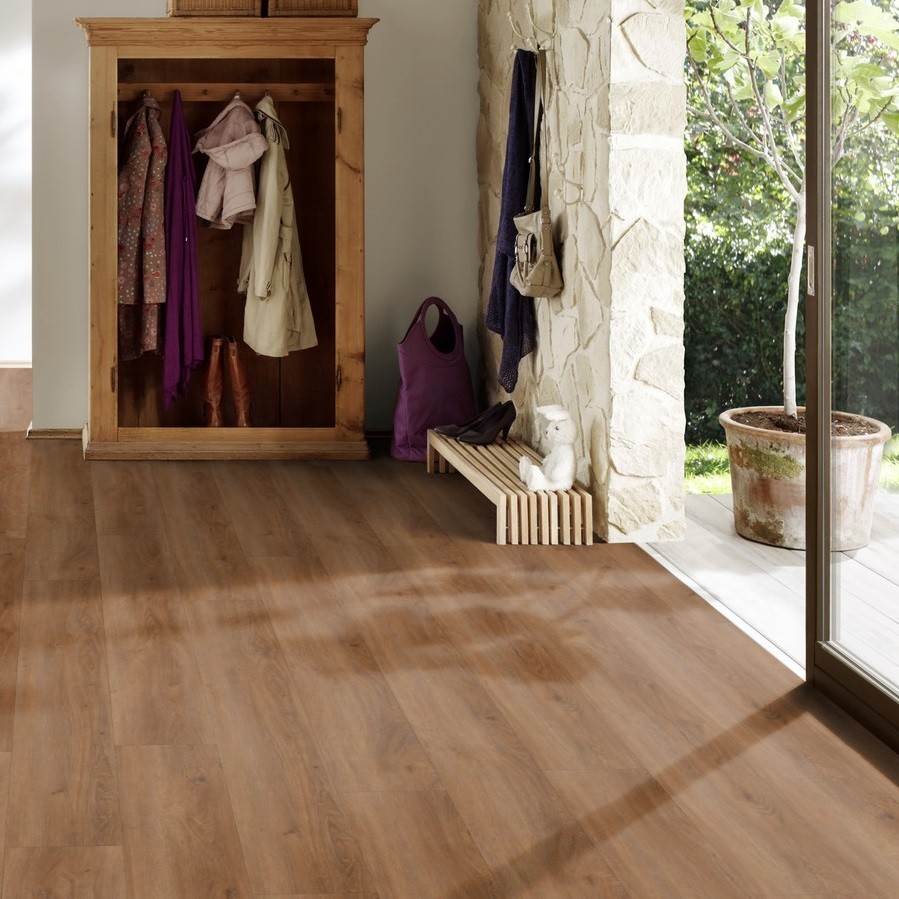 TER HÜRNE Vinylboden Eiche Melbourne rotbraun Lange Landhausdiele D03 | Straight Choice | 15 m²-4012853110931