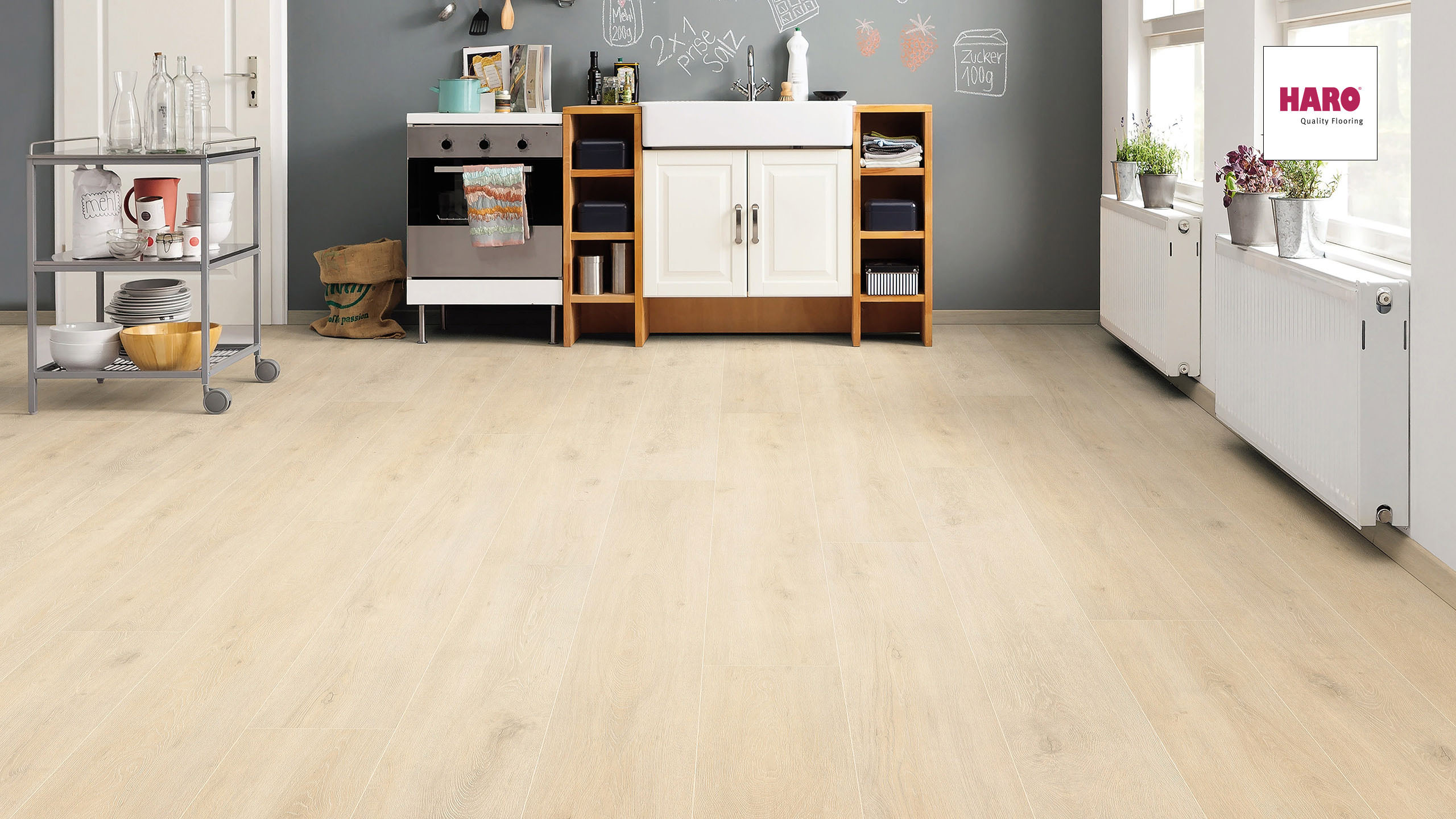 HARO Laminat Eiche Veneto sand Landhausdiele | Gran Via | 2.Wahl | 25 m²-4018427400279 guenstig bei bodenverkauf.de kaufen HARO Laminat Eiche Veneto sand Landhausdiele | Gran Via | 2.Wahl | 25 m²-4018427400279