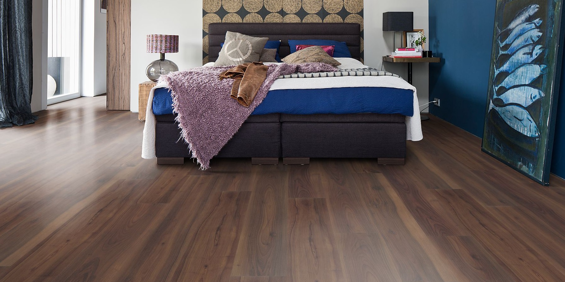 HARO Laminat Nussbaum Collina Landhausdiele 4V | Living-4018427386696