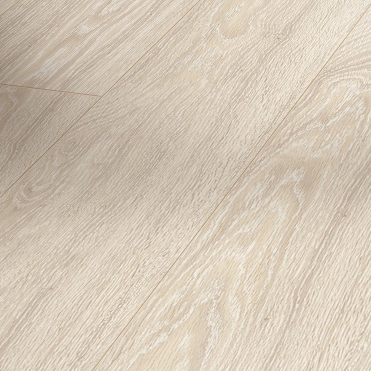 PARADOR Laminat Eiche gekälkt weiß Landhausdiele 4-seitige Mini-V-Fuge | Basic 600 | 17 m²-4014809149330