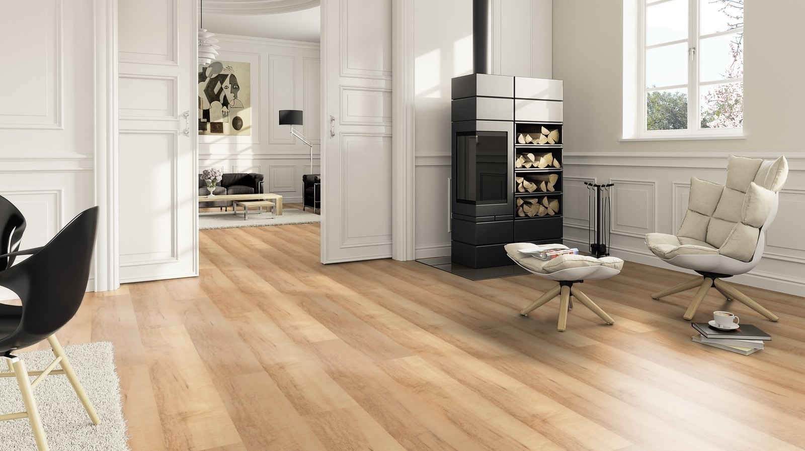 TER HÜRNE Laminat Ahorn hellbraun weich geschliffen Landhausdiele | Avatara MultiSense | 19 m²-4012853095399