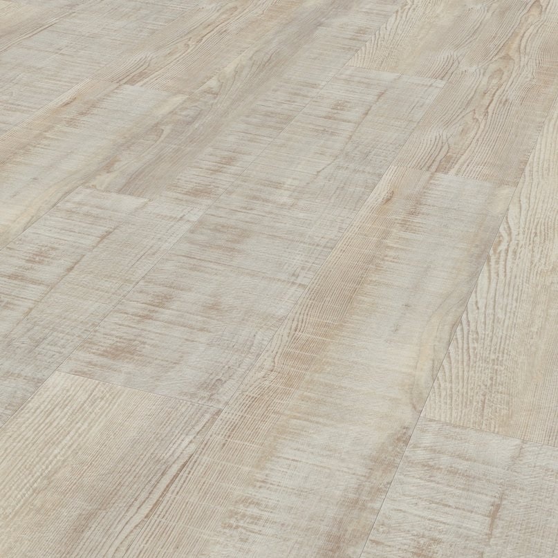 Vinyl Eiche antik weiß Landhausdiele Sägeraue Struktur | Classic 2050 | 14,5 m²-4014809145141